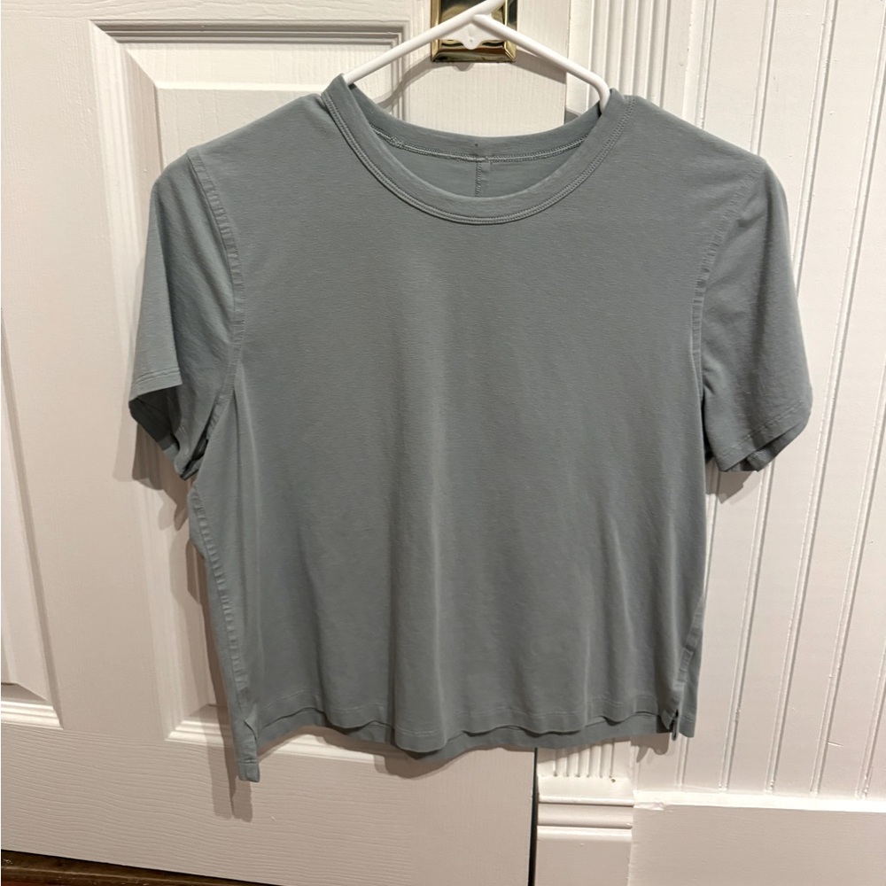 cropped cotton tee